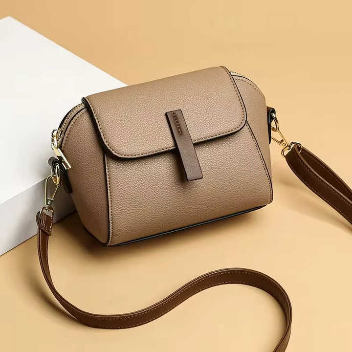Yandm Vintage Solid Color Crossbody Bag – PU Leather Flip Flap Shoulder Bag For Women, 18x6x14.5 Cm - View #3