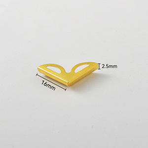 Book <b>Corner</b> Metal <b>Protector</b> Gold Plated Carbon Steel Minimalist Style For Notebook Menu Book Cover Protection - Product Image 3