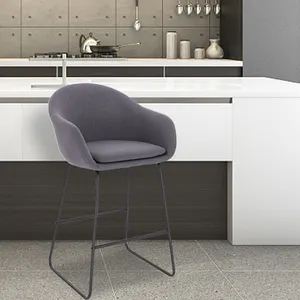 Горячая распродажа, современный кухонный металлический барный стул с логотипом на заказ, барный стул в скандинавском стиле, высокий барный стул