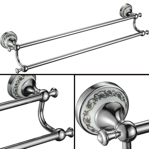 Latón Venta caliente moderno accesorios <span class=keywords><strong>de</strong></span> baño productos chapado en cromo montado en la pared <span class=keywords><strong>de</strong></span> baño accesorios para hotel - Product Image 6