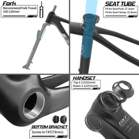 Nouveau Cadre VTT BXT MTB-066 29er en Carbone T1000, Frein à Disque UDH, VTT Semi-Rigide XC, Boost Axe 148mm, T47, 29 Pouces Super Léger