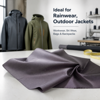 Tela de Tafetán de Sarga Impermeable 5000mm Transpirable con Recubrimiento de PU 3000, 100% Poliéster Microfibra Tejida para Exteriores