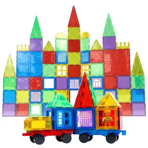 Big Size Magnet 100 pcs 120pcs Magnet fliesen Spielzeug Pädagogisches Bau spielzeug Magnetische Bausteine Fliesen für Kinder