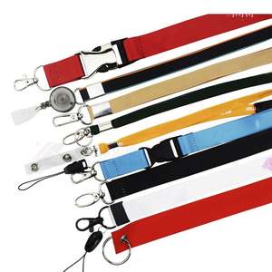 Lanière simple personnalisée promotionnelle de lanière en nylon de polyester imprimée par sublimation personnalisée - Product Image 1