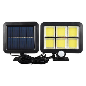Lampe murale à capteur solaire LED COB carrée, étanche pour extérieur, lumière de porte de garage, angle de faisceau de 20 degrés, durée de vie de 50 000 heures - Product Image 4