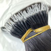 Nano ring link – extension de cheveux humains péruviens, crépus bouclés, micro-perle, vrais cheveux vierges non traités, 1g/brin afro nano tip hair