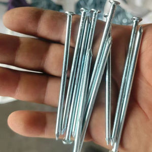 Clous en ciment à pointe aiguë électrogalvanisés pour les murs en béton, les cadres photo et les petits projets de fixation d'objets ménagers - Product Image 2