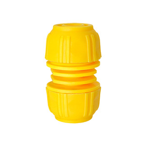 Connecteur de réparation rapide pour tuyau d'eau, en plastique jaune, à 6 points, pour robinets, diamètre intérieur de 1/2 pouces, Installation facile - Product Image 3
