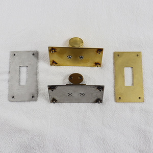 Luggage Hardware Accessories 3x5.3Cm Stainless Steel Electroplated Gold Rectangular Twist Locks For Bags Durability - Product Image 2