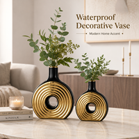 Vases en céramique d'art moderne, décoration esthétique pour la maison, décoration de luxe pour la maison, salon, décoration de bureau, accessoires, vase à fleurs