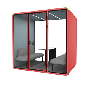 Diseño de interiores de oficina, cabina modular, módulo de oficina para 4 personas para proyectos comerciales - Product Image 4