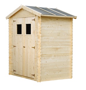 Meuble de jardin en bois TIMBELA M367, assemblage facile, 1,98 m de haut, 218 cm de large, 130 cm de long, planches naturelles de 19 mm, mobilier d'extérieur résistant à la pression - Product Image 5