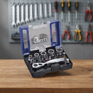 Puntas de Destornillador Ph2 con Adaptador Hexagonal, Ajustador de Tuercas, Acero S2 Cromado, Estuche Rígido, Personalizable OEM - Product Image 3