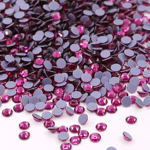 JC Crystal Wholesale SS10 Glass Hot-fix Flatback Rhinestones Bulk 1440pcs Crystal Hotfix Flatback Rhinestones For Garment