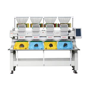 Mjs1204 (45*40cm) khu vực rộng lớn Trung Quốc công nghiệp 12 kim 4 đầu tự động Mũ t Áo sơ mi thêu vi tính giá máy - Product Image 4