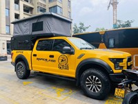 Accessoire pour camion 4x4 tout-terrain moderne et léger en aluminium, pick-up pliable et étanche avec échelle pour remorques de voyage