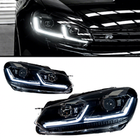 Nouvel ensemble de phares AOKEDING à 6 feux pour Volkswagen Golf 6 (2009-2012) 12V 25W Kit de mise à niveau
