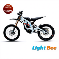 Nouvelle moto électrique tout-terrain à grande vitesse Lightbee X 2026, moto électrique de motocross pour adultes, 10 kW