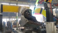 Positionneur de soudage robuste de type H à double axe, avec têtes et étriers rotatifs, pour l'automatisation de la soudure robotisée