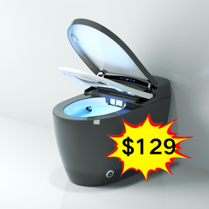 Toilettes intelligentes de nouvelle conception avec rinçage automatique par capteur OEM avec siège chauffant élargi - Product Image 1