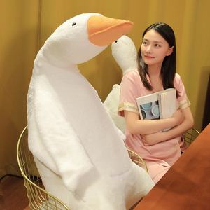 Peluche Super morbido PP peluche imbottito di cotone grande stile d'oca bambola bianca cuscino ricamato animale di mare tipo per alleviare lo Stress - Product Image 1