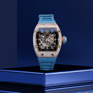 Reloj Mecánico Automático de Acero Inoxidable de Lujo Unisex FIFE de 42 mm con Esfera de Cristal de Zafiro y Elegante Diamante Moissanite VVS - Product Image 3