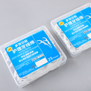 Heetverkopende dubbele lijn hoge treksterkte polymeer floss stick tandenfloss mondhygiëne tandenstokers zachte tandenstokers groothandelsprijs - Product Image 2