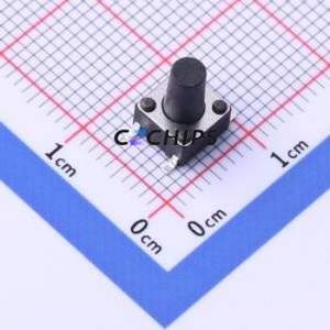 YTS-D003-3K Tactile Switch SMD-4P,6x6mm Switch Single Pole Single Throw Round Button 2.6N Vertical Mount - Product Image 1