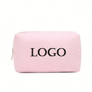 Bolsa de Maquillaje de Pana Personalizable al por Mayor, de Gran Capacidad, Nueva, Simple, Portátil, para Chicas, con Diseño de Dibujos Animados, Estilo INS - Product Image 4