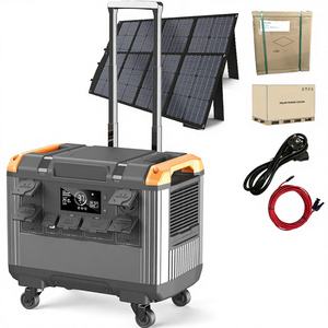 Station d'alimentation portable 3000W 2688Wh LiFePO4, générateur solaire UPS IP54, pour extérieur, maison, secours, démarreur de voiture, MPPT 1200W - Product Image 1