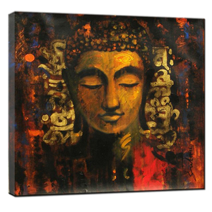 Phật Giáo Kích Thước Lớn Trừu Tượng Phật Mặt Tranh Tường Nghệ Thuật Canvas Hình Ảnh Cho Phòng Khách Cuadros Home Deco Nghệ Thuật Tôn Giáo - Product Image 5