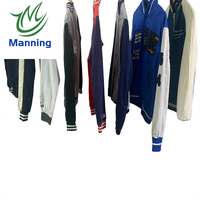 Manning musim dingin jaket bisbol bekas Jersey Ukay Bales untuk grosir baju bekas di Bales pakaian Premium bekas