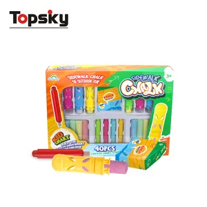 Wasbaar Niet Giftig Kids Tekening Set 40Pcs Volledige Set Stoep Krijt Set Tekening Kid Speelgoed