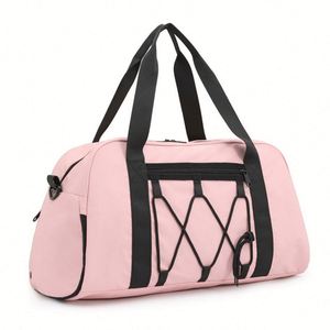 Sac de sport de voyage unisexe imperméable en tissu Oxford avec logo personnalisé OEM, fermeture éclair et compartiment à chaussures pour le fitness et la gym - Product Image 1