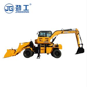 JG100CW pemuat Backhoe 10 ton, pengangkut Backhoe dua fungsi untuk Konstruksi Perkotaan/ekskavator/muatan - Product Image 1