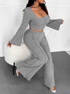 Padres Niños Ropa a juego para vacaciones familiares Loungewear Ropa de dormir Conjuntos de pijama, PJs Familia Venta al por mayor Loungewear Pijamas - Product Image 2