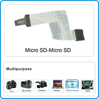Extensor de cable de extensión para tarjeta micro SD, extensor de cable con lector de tarjetas de memoria móvil GPS para coche