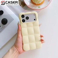 Coque de téléphone Ins Trendy Cloud Puff, TPU souple, couleur unie, fraîche, mignonne, simple, antichoc, pour iPhone 13-18pro/promax