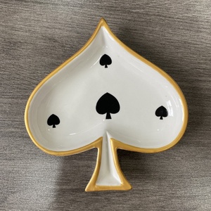 Decoración moderna para el hogar, placa de póker de cerámica, anillo, placa de joyería, placa de almacenamiento de tuerca con estilo de adorno artístico - Product Image 6