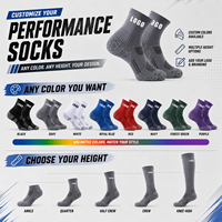 Chaussettes de sport mi-mollet en coton avec logo personnalisé, design gratuit, absorbant les chocs, pour le basketball et l'entraînement, chaussettes de sport en tissu éponge pour hommes