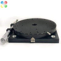 C & K JCR-120 Table coulissante de rotation manuelle de concentricité rotative en aluminium de 120mm pour instruments optiques