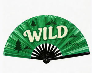 Éventail pliant en bambou personnalisé en gros, imprimé, en tissu, avec motif floral sculpté, cadeau promotionnel, souvenirs - Product Image 1