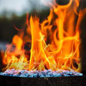 ガラス石平らな大理石虹色の小石環境に優しいキッチン用耐久性リビングルーム花瓶ボウルフィラー装飾 - Product Image 6