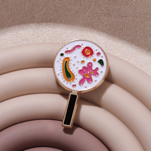 Mikroskop kustom pin Enamel perhiasan Sains lucu Lapel lencana mikrobiologi Paramecium bros stok Souvenir Casted - Product Image 2