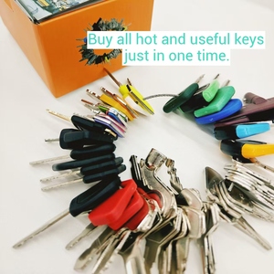 Jeu de clés d'allumage (démarreur) pour équipement lourd (2 clés d'usine) pour JD <span class=keywords><strong>FIAT</strong></span> Hitachi H800 et pour chargeuses compactes sur chenilles T209428 KV13427 - Product Image 6