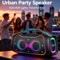 Zealot S117 320W Haut-parleur portable sans fil haute puissance avec basses profondes pour fêtes en extérieur, subwoofer, lumière dynamique RGB, Altavoz