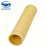 Sac filtrant en fibre de basalte, média filtrant haute efficacité résistant pour dépoussiéreur industriel métallurgique à poches