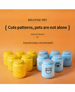 Guci Keramik Silinder Buatan Tangan Modern untuk Anjing Kucing, Tutup Kedap Udara, Ramah Lingkungan, untuk Abu dan Tulang Hewan Peliharaan, Pemakaman - Product Image 5