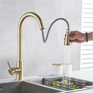 360 Robinet de Cuisine 2 voies Avec Buse Extractible, agitateur Laiton ou Nickel Brosse - Product Image 5