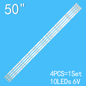 Adatto per Striscia LED Retroilluminazione TV RJS-D-JP50DM-102ED (00804) R72-50D04-029 988141 T.30066.4P 6v SN50LEDJ203 <span class=keywords><strong>AXEN</strong></span> AX50LEDJ203 - Product Image 1